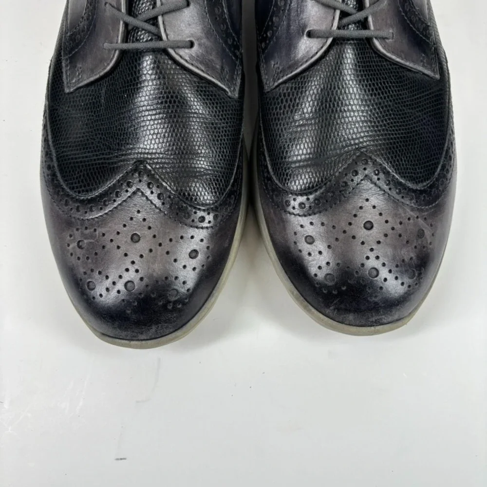 ECCO S-Classic Men's US‎ 9 Magnet Leather Brogue Wingtip Spikeless Golf Shoes